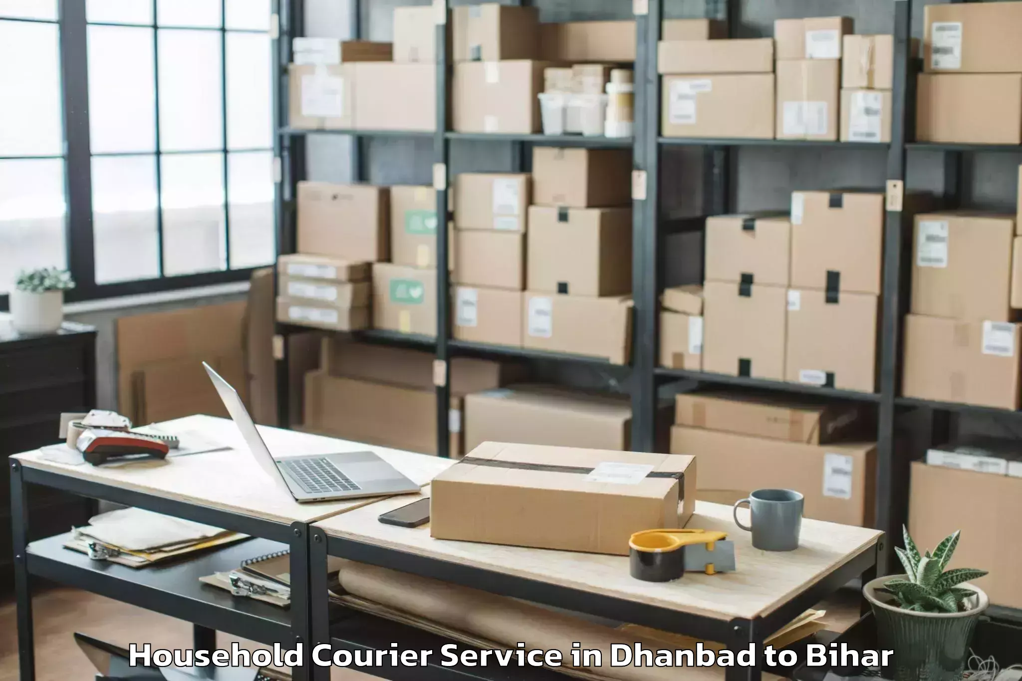 Top Dhanbad to Karwa Tariyani Household Courier Available